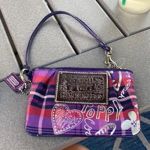 cute wristlet by coach small handle or brand new